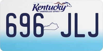 KY license plate 696JLJ