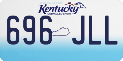 KY license plate 696JLL