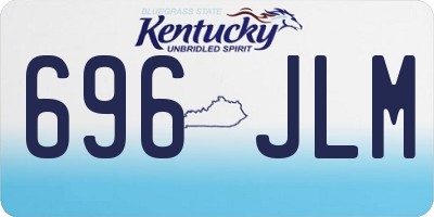 KY license plate 696JLM