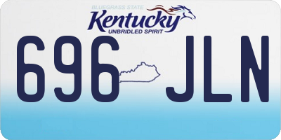 KY license plate 696JLN