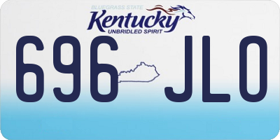 KY license plate 696JLO