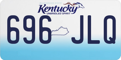 KY license plate 696JLQ