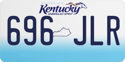 KY license plate 696JLR