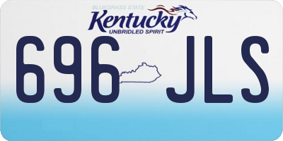 KY license plate 696JLS