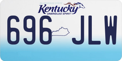KY license plate 696JLW