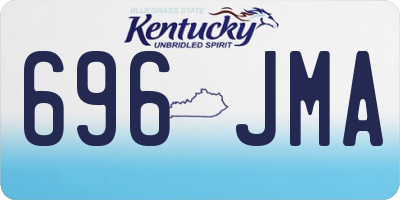 KY license plate 696JMA