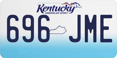 KY license plate 696JME