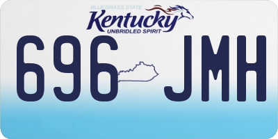 KY license plate 696JMH
