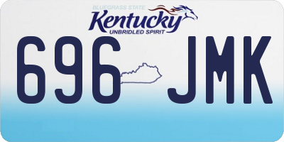 KY license plate 696JMK