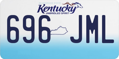 KY license plate 696JML