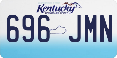 KY license plate 696JMN