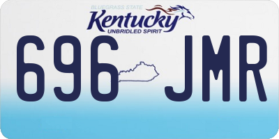 KY license plate 696JMR