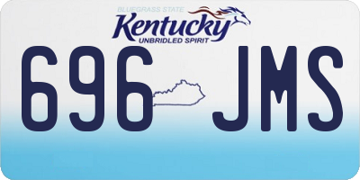 KY license plate 696JMS
