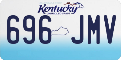 KY license plate 696JMV