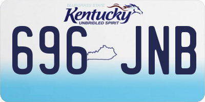 KY license plate 696JNB