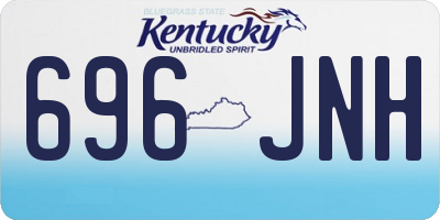 KY license plate 696JNH
