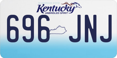 KY license plate 696JNJ