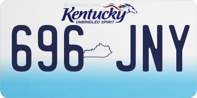 KY license plate 696JNY