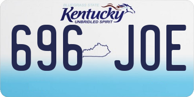 KY license plate 696JOE