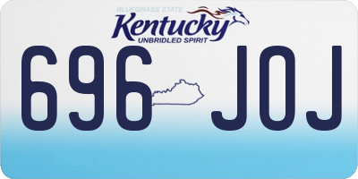 KY license plate 696JOJ