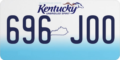KY license plate 696JOO