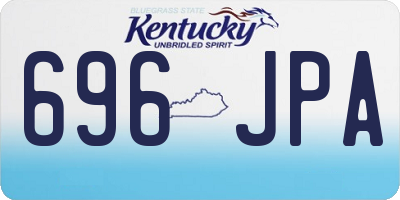 KY license plate 696JPA