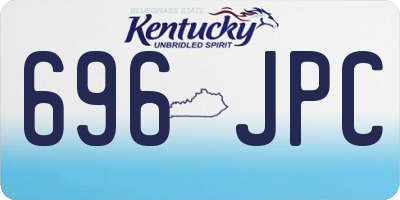KY license plate 696JPC