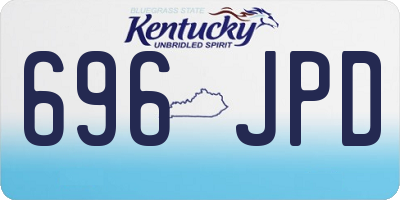 KY license plate 696JPD
