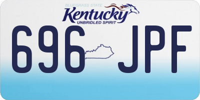 KY license plate 696JPF