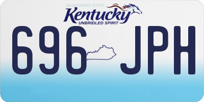 KY license plate 696JPH