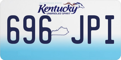 KY license plate 696JPI