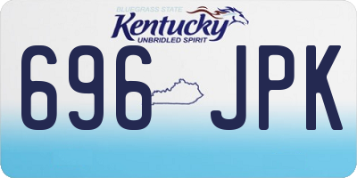 KY license plate 696JPK