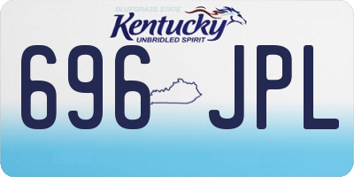 KY license plate 696JPL