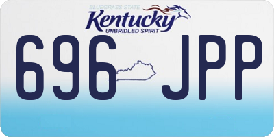 KY license plate 696JPP