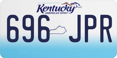 KY license plate 696JPR