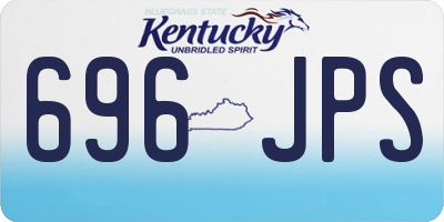 KY license plate 696JPS