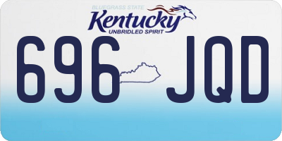 KY license plate 696JQD