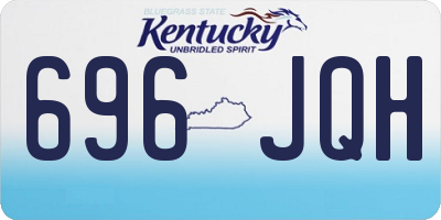 KY license plate 696JQH
