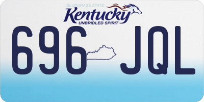 KY license plate 696JQL