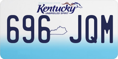 KY license plate 696JQM