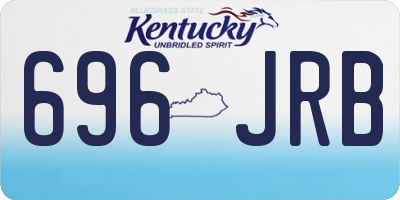 KY license plate 696JRB