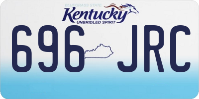 KY license plate 696JRC
