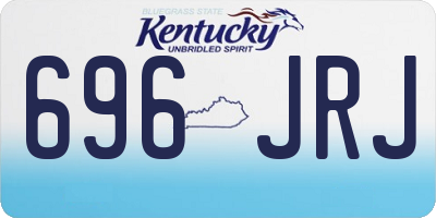 KY license plate 696JRJ