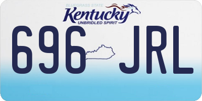 KY license plate 696JRL