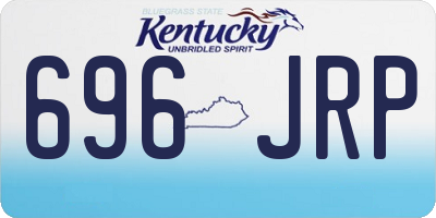 KY license plate 696JRP