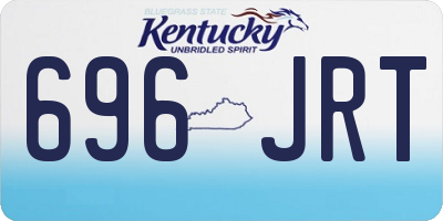 KY license plate 696JRT