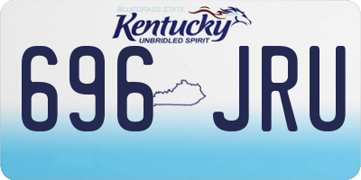 KY license plate 696JRU