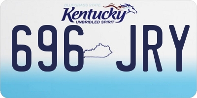 KY license plate 696JRY
