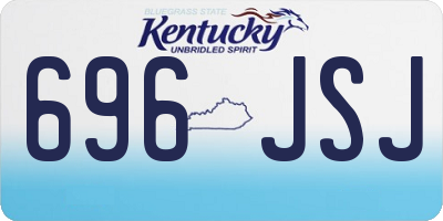 KY license plate 696JSJ