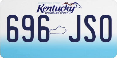 KY license plate 696JSO